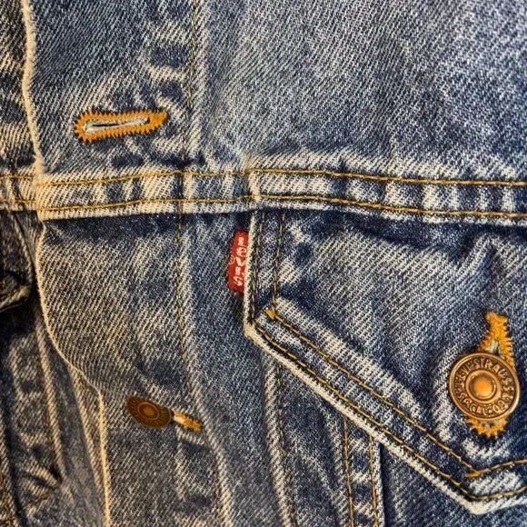 Levi Strauss & Co. 70's Button Front Denim Jacket Medium/Stamp‎ 527